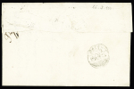 N°30, 3 pièces, OBL étoile muette + CAD octogonal "Paris (60) E3" (1870) sur lettre pour Bâle, ind 19. TB