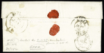 Hazebrouck : n°3 OBL T15 "Hazebrouck (57)" + plume (9 janv 1849) sur lettre. RR
