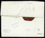 Petite poste de Lille  : lettre avec MP rouges B n°10 et FR DEP" (L n°5) - pièce du catalogue Lenain, ind 25. TB