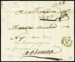 MP "Lille" + "PPPP" + petit cachet circulaire avec 3 fleurs de lys (L29 - 1777), ind 30. TB