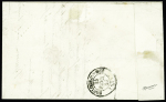 N°10, 25c bleu OBL PC 2334 + T13 "Orchies" (1853) sur lettre. TB