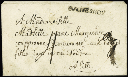 MP "Du Quesnoy" (L2 - 1710), ind 22, ex collection Lenain, certificat Pothion, RR et TB