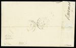 N°22 OBL GC 4078 + T15 "Valenciennes Bte MOBle" (1867) sur lettre, ind 20. TB