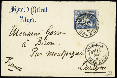 POSTE MARITIME - LETTRES AFF. TYPE SAGE N°90 OBL CAD