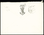 N°97 OBL CAD rond "Ligne T Paq FR n°4" (1895) répété à côté (Salles n°2141) sur lettre pour Versailles. TB