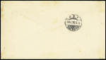 N°97 OBL CAD octogonal à cercle intérieur répété à côté "Ligne D Paq. FR n°2" (1902) sur lettre de La Guayra pour Hambourg (Salles n° 1473). Jolie pièce