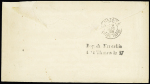 N°97 OBL CAD octogonal à cercle intérieur "Ligne B Paq. FR n°1" (1898) répété à côté sur lettre avec mention manuscrite "SS Manoubia" et au verso CAD de transit St Nazaire (S n°1435). TB