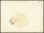 N°90 OBL CAD rond "Corr D Arm Lig T Paq FR n°2" (1886) répété à côté (Salles n°2161) sur lettre. Jolie pièce