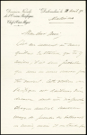 N°75, bande de 3 OBL CAD rond bleu "Corr D Arm Lig J Paq F n°1" (1893) (Salles n°1908) sur lettre avec en-tête "Division Navale de l'Océan Pacifique - Dubourdieu" daté de Montévidéo pour Nouméa avec CAD de trans
