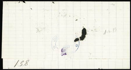 N°69 en paire OBL octogonal "La Havane *" (1877 - Salles n°1365) répété à côté sur lettre pour Mexico, ind 26, certificat RHP. TB
