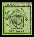 1843-1907, Gebrauchte Altschweiz Sammlung in einem