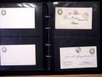 1852-1980, Partie Briefe und Ganzsachen in drei Alben,