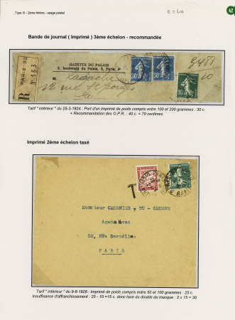 6 plis divers AFF n°159, tarifs intéressants dont n°159 en paire en mixte avec Maroc n°102 + 113 OBL Rabat (1932) avec Daguin sur lettre militaire en FM par avion pour Paris. TB
