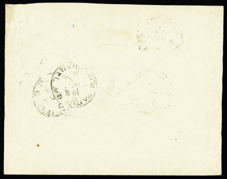 n°159 + 190 OBL CAD pneu "Paris 8 Bd des Italiens" (8.8.27) sur pneumatique "dit des inondations" au tarif spécial à 30c adressé à un abonné au téléphone du central Ségur inondé suite à un orage (Ségur 61 - 8