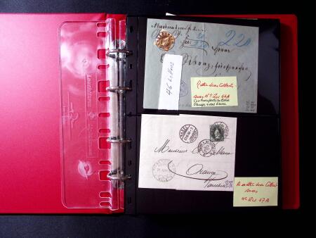 1882-1908 Stehende Helvetia Sammlung auf Austellungsblättern