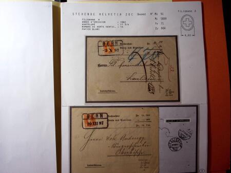 1882-1908 Stehende Helvetia Sammlung auf Austellungsblättern