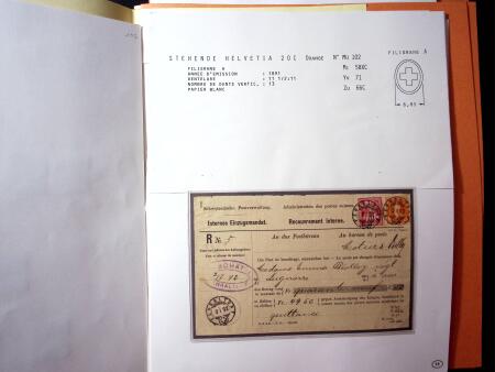 1882-1908 Stehende Helvetia Sammlung auf Austellungsblättern