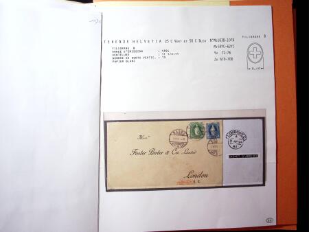 1882-1908 Stehende Helvetia Sammlung auf Austellungsblättern