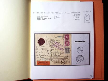 1882-1908 Stehende Helvetia Sammlung auf Austellungsblättern