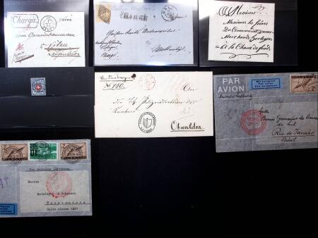 1786-1936, Kl. Los mit Vorphilabriefe, Rayonmarke mit