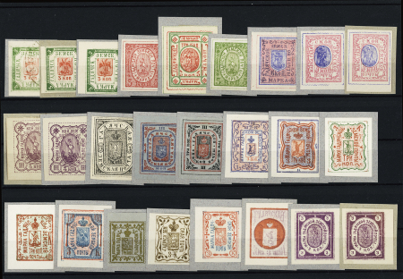 1884-1900, Selection of 74 mostly unused singles on