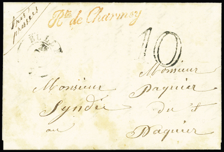22. September 1855 - EilFalbrief mit Taxstempel "10"
