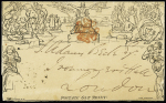 1840 (May 31) 1d Mulready lettersheet, forme 1, stereo