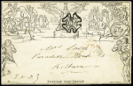 1840 (Sept. 16) 1d Mulready lettersheet, forme 4, stereo