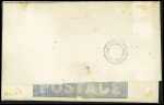1859 (June 3) 2d Mulready lettersheet, cancelled by