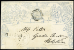 1841 (June 19) 2d Mulready lettersheet, stereo A198,