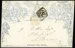 1847 (April 12) 2d Mulready lettersheet, stereo A202,