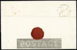 1840 (July 24) 1d Mulready lettersheet, cancelled by
