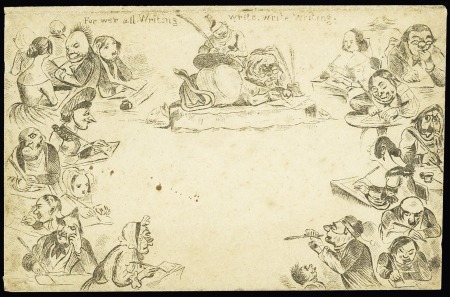 1840 Spooner caricature N°4 "For wer all Writing..."