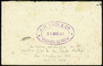 1887 J.L. Lacy & Co imitation of the Mulready, addressed