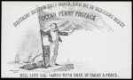Propaganda envelope for an "Ocean Penny Postage", unused,