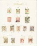 1884-1900, Selection on three old-time pages, noted