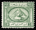 20pa Deep blue-green, single and two pairs, mint or