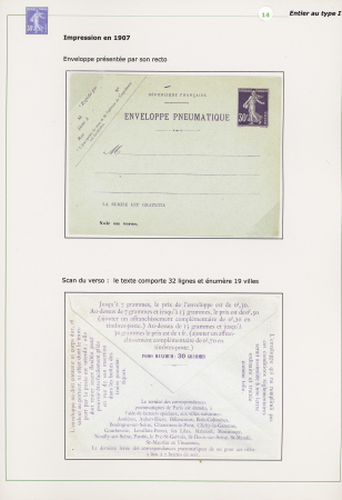 9 entiers pneumatiques neufs 30c Semeuse violet (cartes lettres et enveloppes dont une carte-lettre avec réponse payée). Bel ensemble très frais