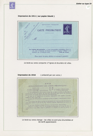 9 entiers pneumatiques neufs 30c Semeuse violet (cartes lettres et enveloppes dont une carte-lettre avec réponse payée). Bel ensemble très frais