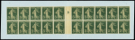 Carnet monnaie de nécéssité de 20 timbres n°137 avec couverture verdâtre "Au printemps 1 franc" . TB