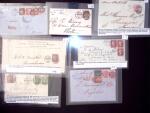 1856-73, Selection of 27 covers franked by surface