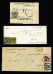 1860-1871, Group of 15 covers with various frankings