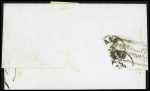 1858 Newspaper stamp (1,05s), type II, large margins