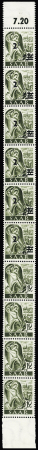 1947 SAAR I issue: The exceptional group of 60 stamps showing the proofs of the overprints 