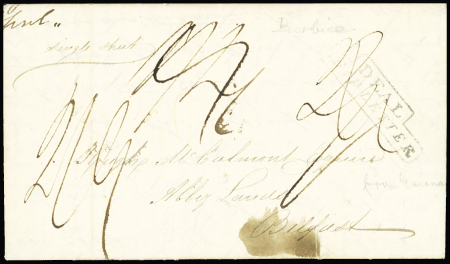 1824 (10 December) Folded entire letter from Berbice