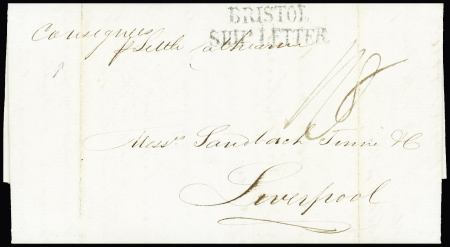 1839 (13 July) Folded entire letter from Demerara addressed