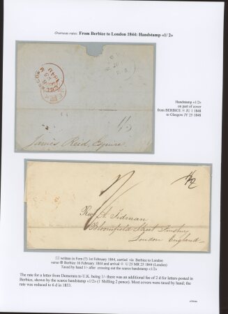 1844 (1 February) Folded entire letter from Bernice