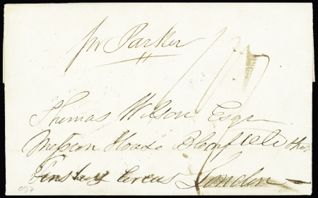 1836 (8 July) Folded entire letter from Georgetown