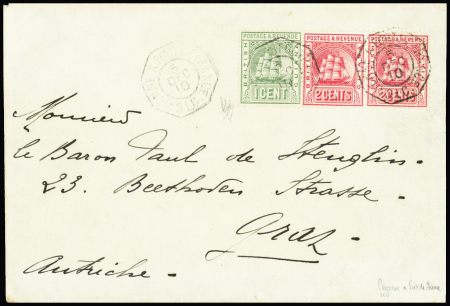 FRENCH PACKET : 1910 Envelope to Graz franked by 1905-07
