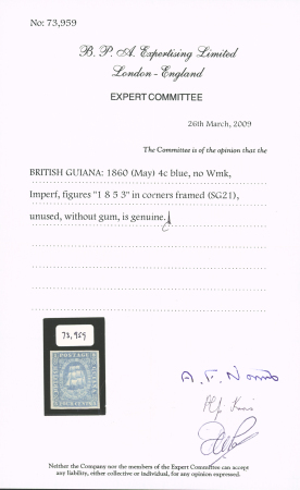 4c Pale blue (1855), remarkable used/unused selection